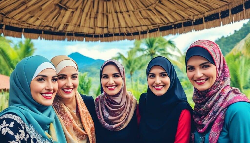 menawarkan makanan dan minuman dengan sopan