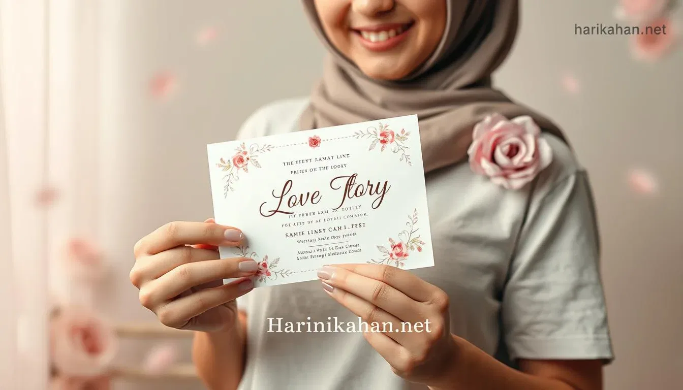 contoh love story undangan digital