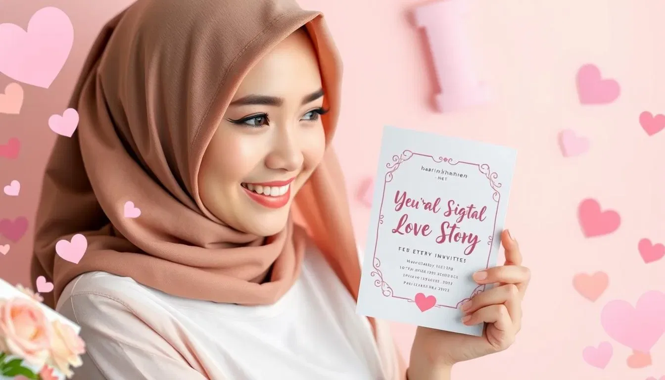contoh love story undangan digital