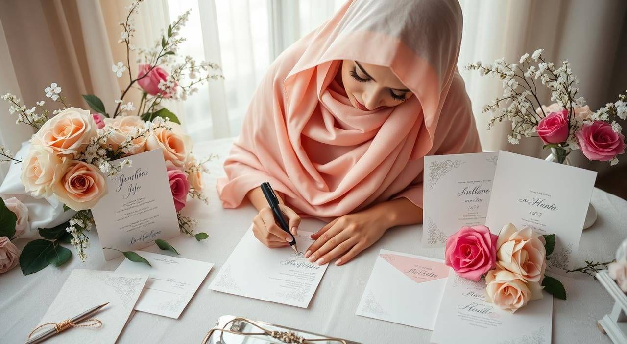 penulisan nama di undangan pernikahan