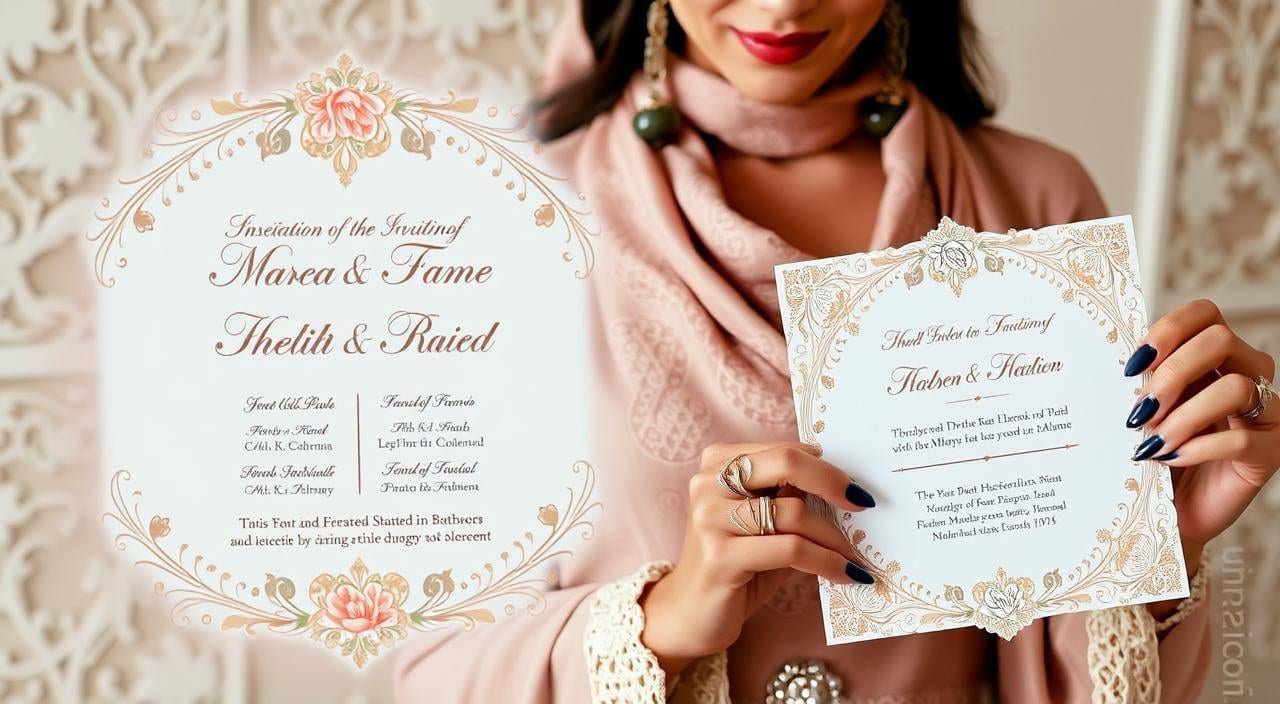 penulisan nama di undangan pernikahan