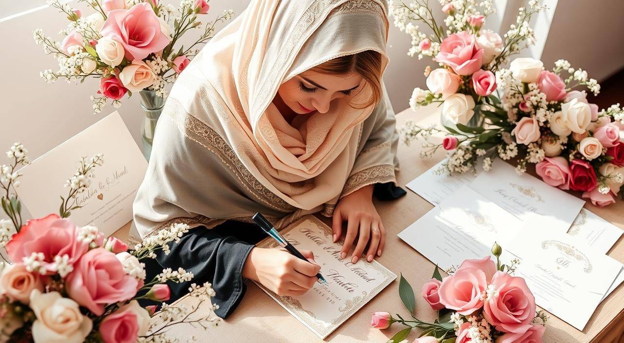 penulisan nama di undangan pernikahan