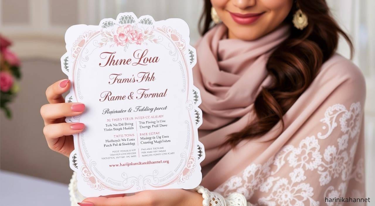 penulisan nama di undangan pernikahan