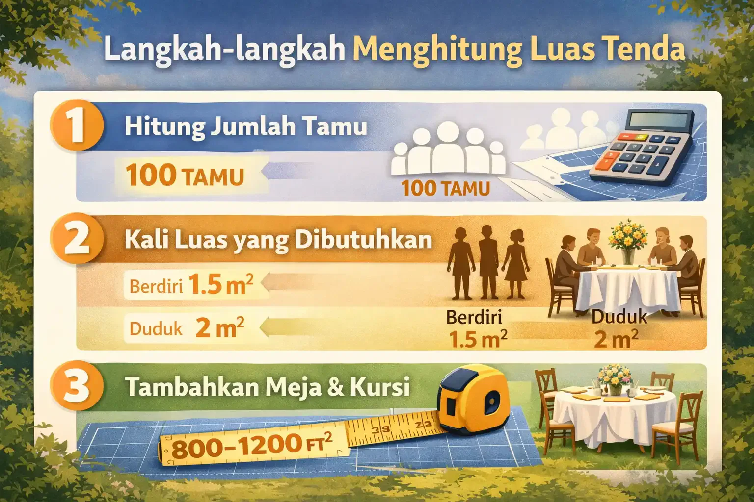 Cara Menghitung Tenda Pernikahan