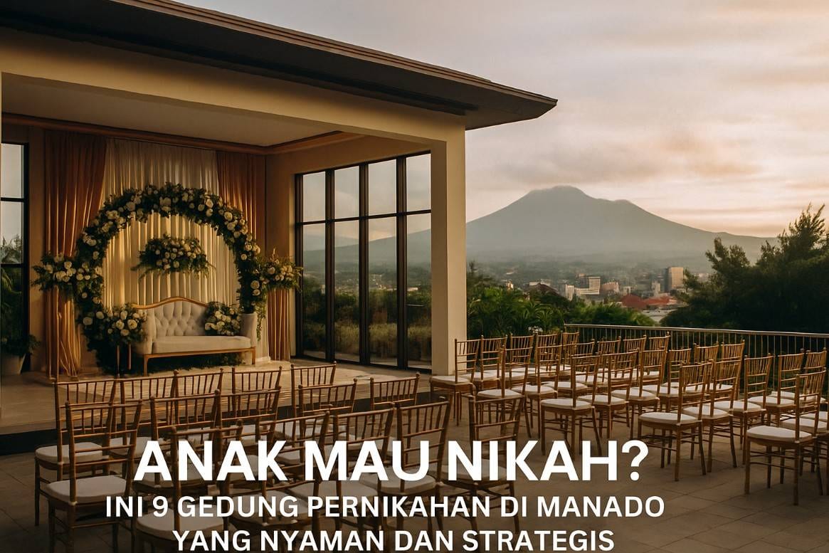 Anak Mau Nikah? Ini 9 Gedung Pernikahan di Manado yang Nyaman dan Strategis