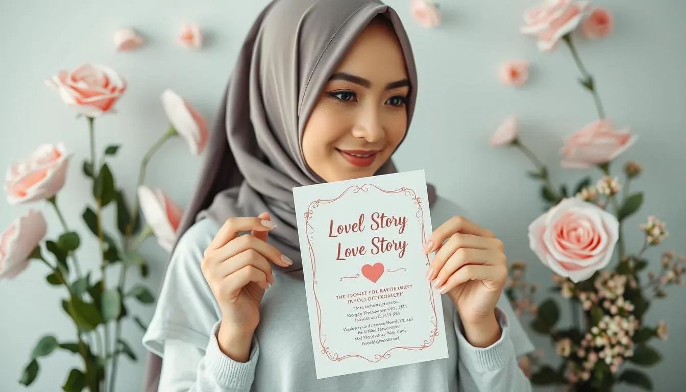 contoh love story undangan digital