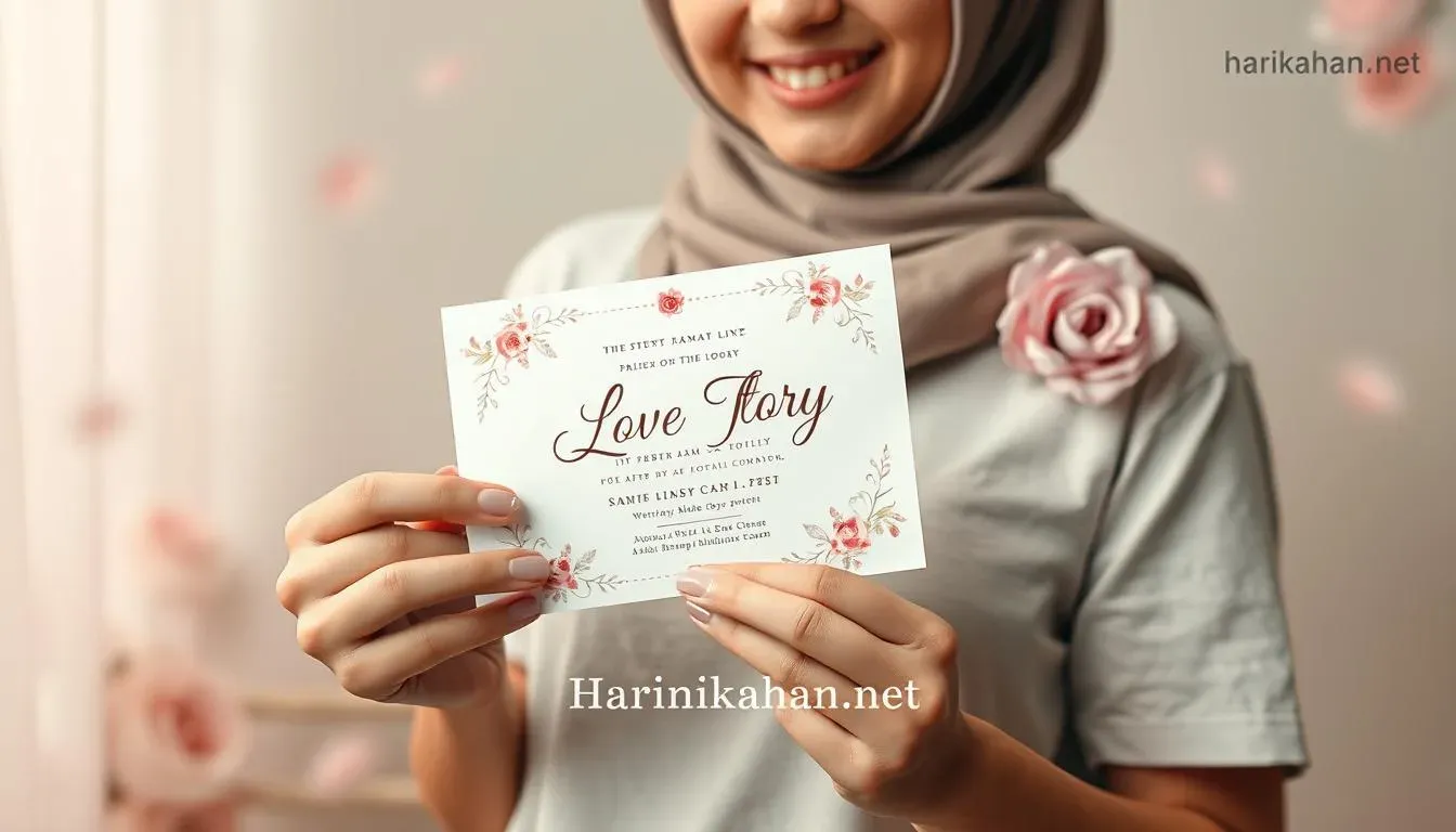 contoh love story undangan digital