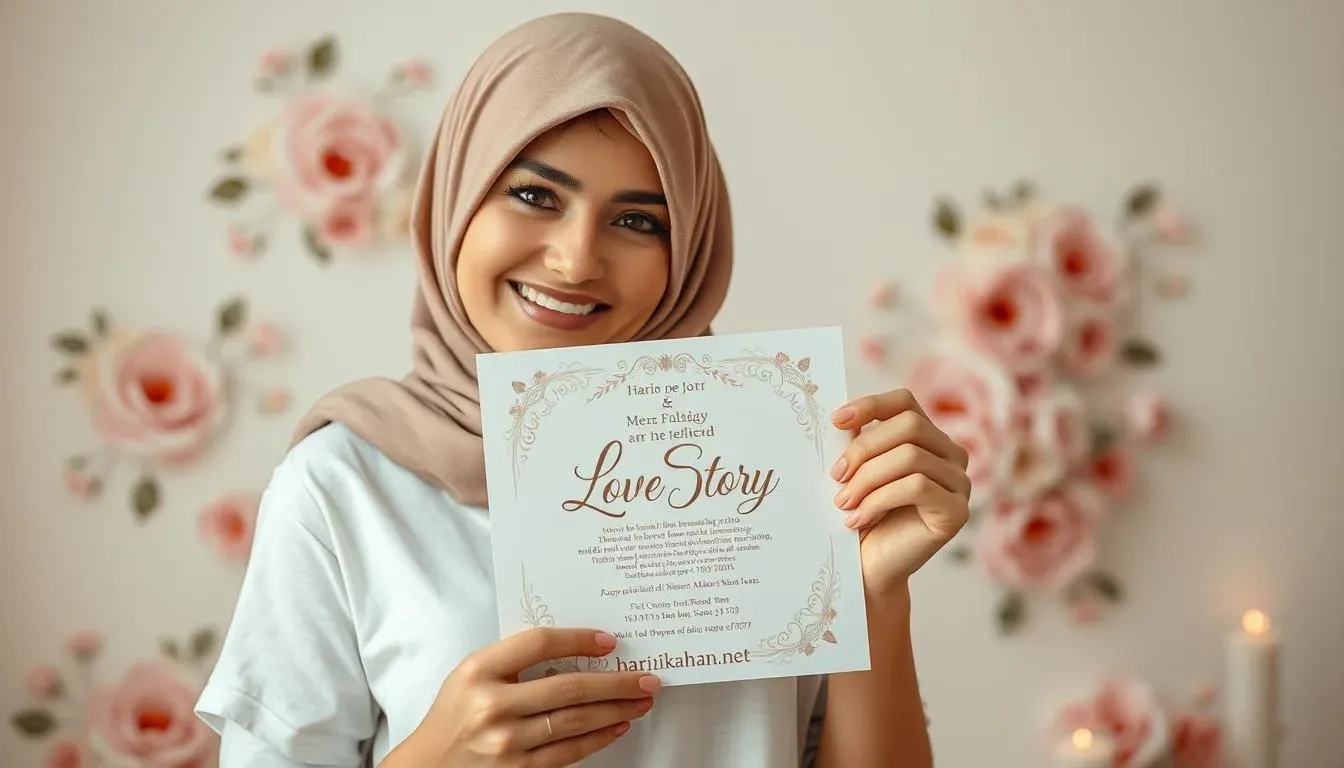 contoh love story undangan digital