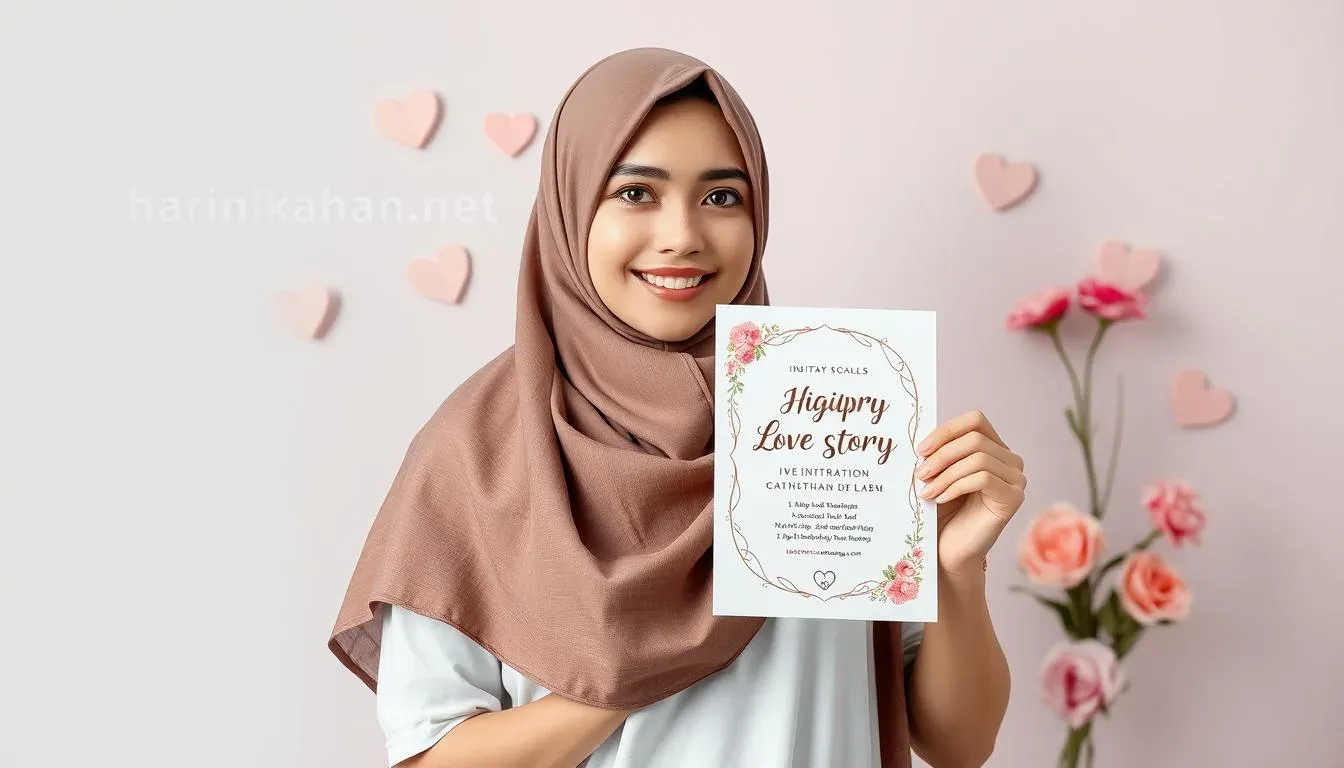 contoh love story undangan digital