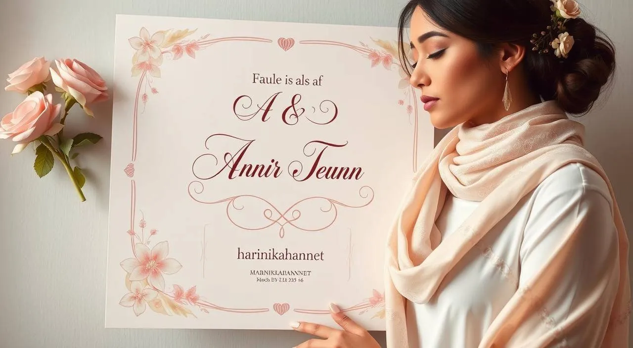 penulisan nama di undangan pernikahan