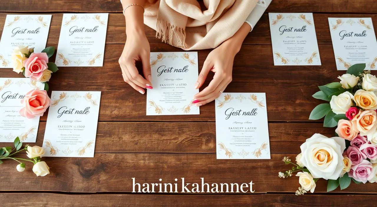 penulisan nama di undangan pernikahan