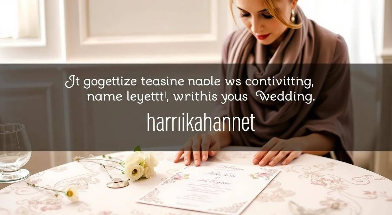 penulisan nama di undangan pernikahan