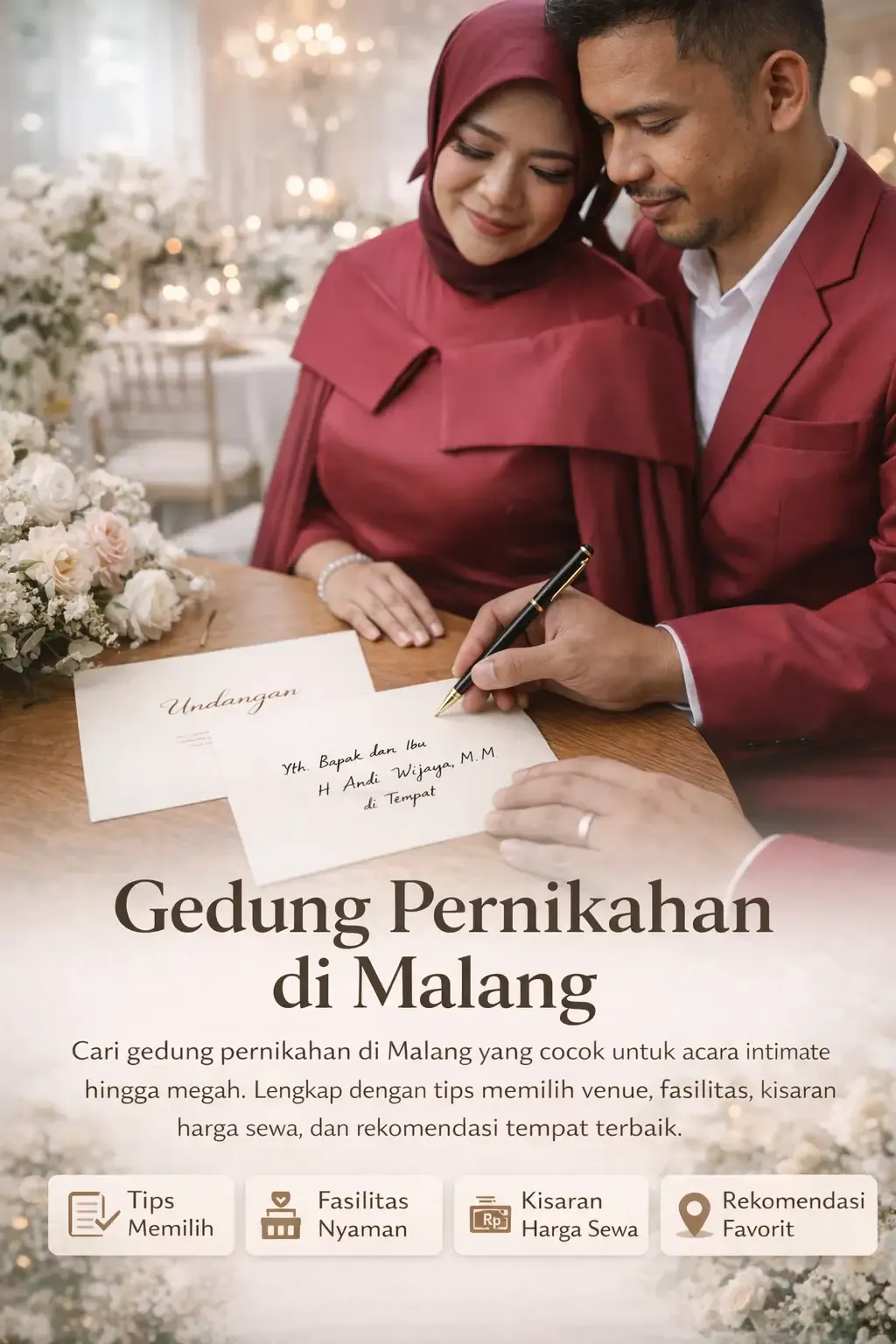 Gedung Pernikahan di Malang yang Cocok untuk Pesta Intimate dan Mewah