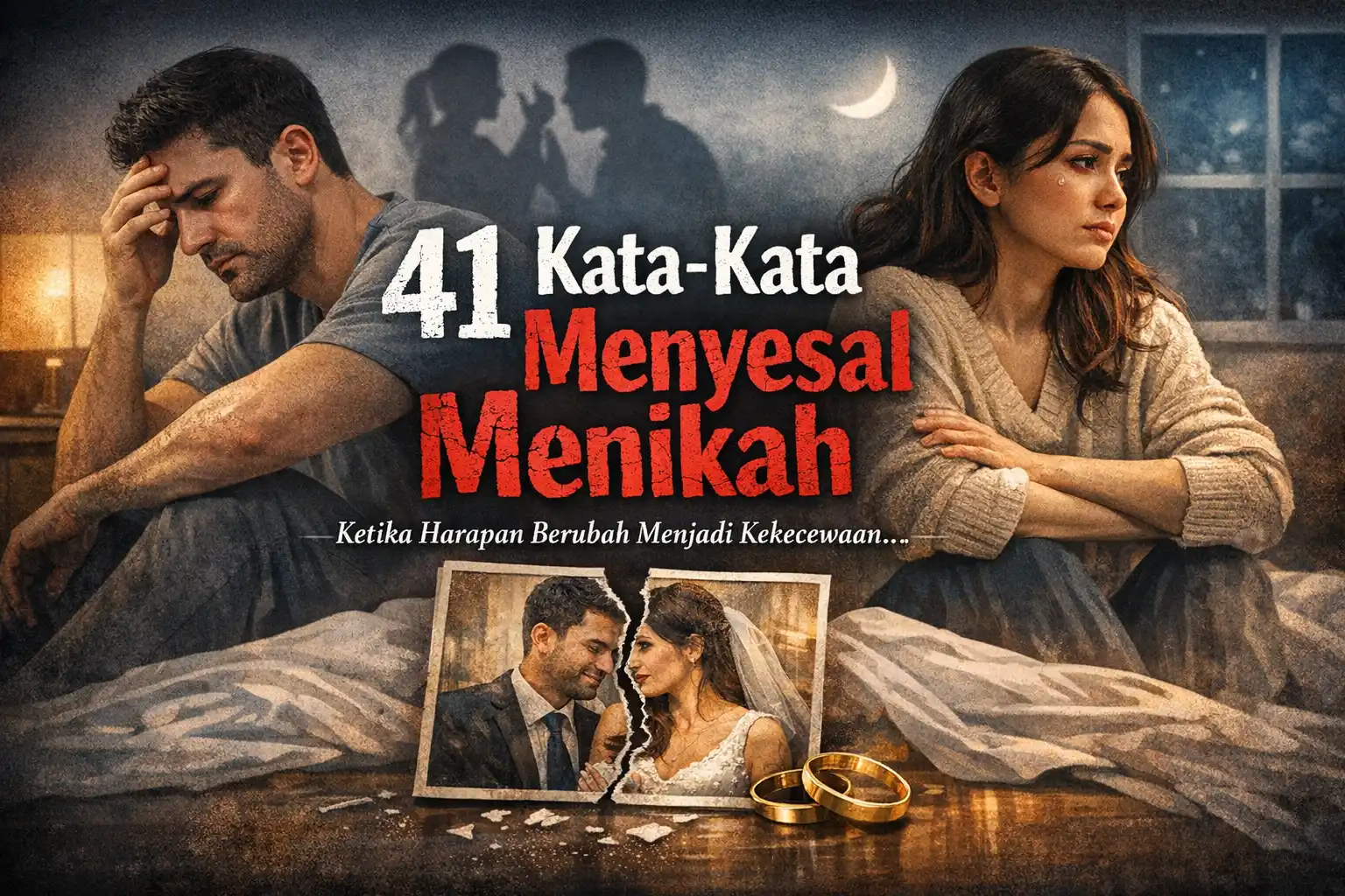 41 Kata-Kata Menyesal Menikah yang Sering Disembunyikan