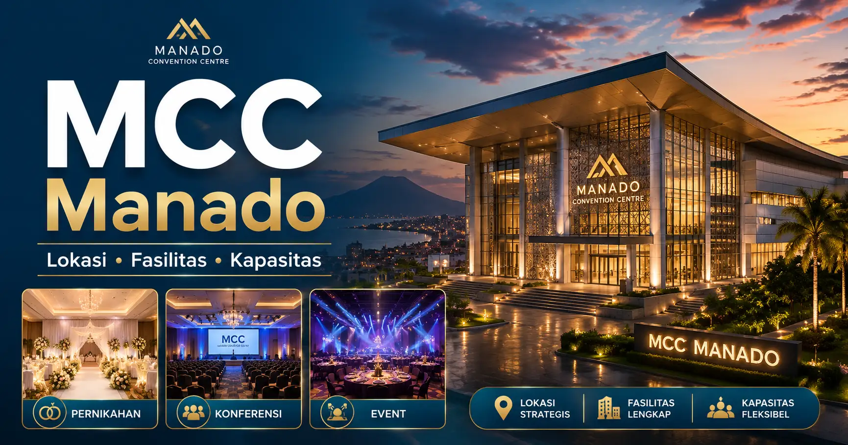 Manado Convention Centre: Lokasi, Fasilitas, Kapasitas, dan Panduan Acara Manado Convention Centre: Lokasi, Fasilitas, Kapasitas, dan Panduan Acara