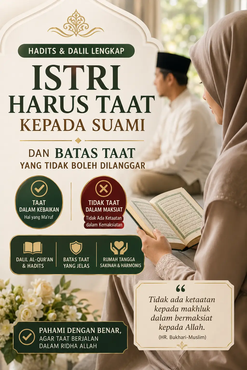 hadits tentang istri harus taat kepada suami